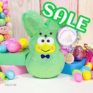 Easter Sanrio Keroppi Peeps Marshmallow Scented Bunny Plush NWT 6” New Release
